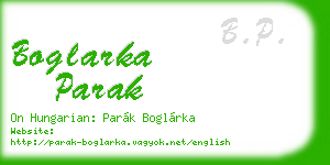 boglarka parak business card