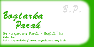 boglarka parak business card